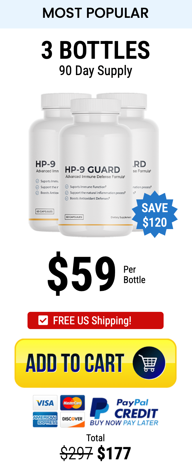 HP9 Guard Buy 3 Bottles